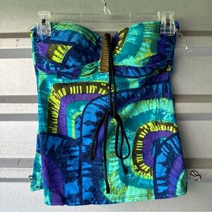 Bleu Rod Beattie Multicolor Swimsuit Top